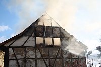 Scheunenbrand in Großfurra Bild: Scheunenbrand in Großfurra