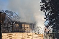 Scheunenbrand in Großfurra Bild: Scheunenbrand in Großfurra