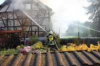Scheunenbrand in Großfurra Bild: Scheunenbrand in Großfurra
