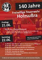 Bild: 140 Jahre Freiwillige Feuerwehr Holzsu&szlig;ra