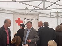 Baustelle der Rettungswache besucht Bild: Baustelle der Rettungswache besucht