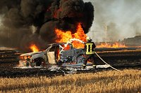 Bild: Feldbrand bei Gro&szlig;berndten