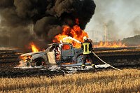Bild: Feldbrand bei Gro&szlig;berndten