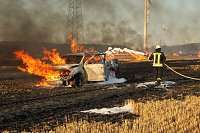Bild: Feldbrand bei Gro&szlig;berndten