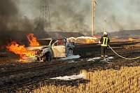 Bild: Feldbrand bei Gro&szlig;berndten