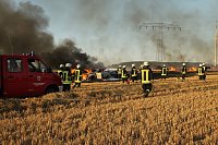 Bild: Feldbrand bei Gro&szlig;berndten