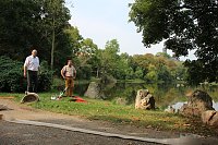 Schnelle und unkomplizierte Hilfe für den Parkteich Bild: Schnelle und unkomplizierte Hilfe für den Parkteich
