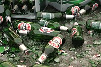 Bierlaster verunglückt Bild: Bierlaster verunglückt