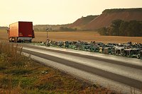 Bierlaster verunglückt Bild: Bierlaster verunglückt
