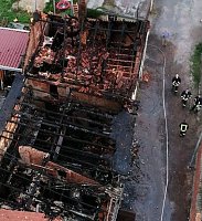 Brand in leerstehendem Gebäude Bild: Brand in leerstehendem Gebäude