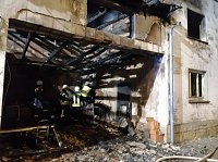 Brand in leerstehendem Gebäude Bild: Brand in leerstehendem Gebäude