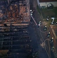 Brand in leerstehendem Gebäude Bild: Brand in leerstehendem Gebäude