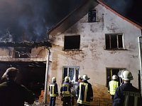 Brand in leerstehendem Gebäude Bild: Brand in leerstehendem Gebäude