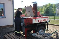 Feuerwehrleute feierten Bild: Feuerwehrleute feierten