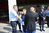 Feuerwehrleute feierten Bild: Feuerwehrleute feierten
