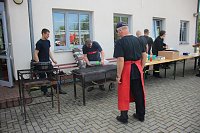 Feuerwehrleute feierten Bild: Feuerwehrleute feierten