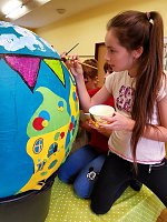 GLOBE ART im KinderKunstKeller Bild: GLOBE ART im KinderKunstKeller