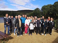 Bild: Letztes Abbaden am Bebraer Teich
