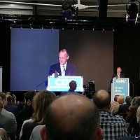 Redefeuerwerk mit Friedrich Merz und Mike Mohring in Nordhausen Bild: Redefeuerwerk mit Friedrich Merz und Mike Mohring in Nordhausen