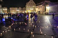 Bild: Friedensgebet mit Friedensmarsch