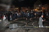 Bild: Friedensgebet mit Friedensmarsch