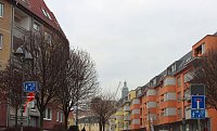Dachgerüst wird aufgesetzt Bild: Dachgerüst wird aufgesetzt