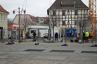 Dachgerüst wird aufgesetzt Bild: Dachgerüst wird aufgesetzt