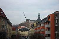 Dachgerüst wird aufgesetzt Bild: Dachgerüst wird aufgesetzt