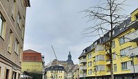 Dachgerüst wird aufgesetzt Bild: Dachgerüst wird aufgesetzt