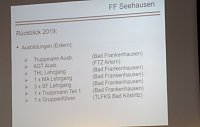 Gemeinsame Jahreshauptversammlung der FFW Bad Frankenhausens Bild: Gemeinsame Jahreshauptversammlung der FFW Bad Frankenhausens