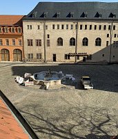Im Hof von Schloss Sondershausen geht es voran Bild: Im Hof von Schloss Sondershausen geht es voran