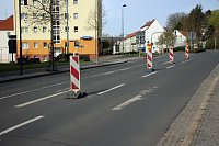 Weitere Straßensperre in Sondershausen Bild: Weitere Straßensperre in Sondershausen