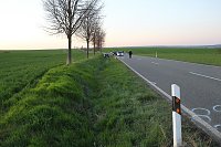 Folgenschwerer Unfall auf der B84 Bild: Folgenschwerer Unfall auf der B84