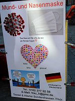Bild: Wochenmarkt jetzt auch mit Maskenverkauf