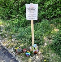 Bild: Mitmachaktion am Radweg
