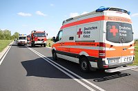 Schwerer Verkehrsunfall auf der B4 Bild: Schwerer Verkehrsunfall auf der B4