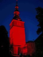 Über Bad Frankenhausen leuchtete es ROT Bild: Über Bad Frankenhausen leuchtete es ROT