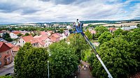 Eindrucksvolle Aufnahmen vom Hebebühnenkonzert Bild: Eindrucksvolle Aufnahmen vom Hebebühnenkonzert