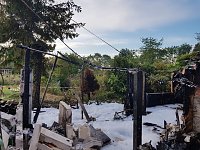 Bild: Gartenlaubenbrand in Ro&szlig;leben