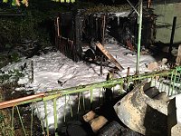 Bild: Gartenlaubenbrand in Ro&szlig;leben