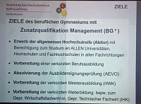 Bild: Auftaktveranstaltung f&uuml;r das Berufliche Gymnasium+