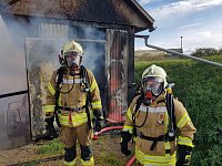 Bild: Brandeinsatz in Ro&szlig;leben