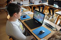 Mit modernster Technik an der GS Franzberg gearbeitet Bild: Mit modernster Technik an der GS Franzberg gearbeitet