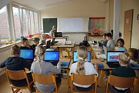 Mit modernster Technik an der GS Franzberg gearbeitet Bild: Mit modernster Technik an der GS Franzberg gearbeitet