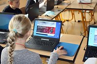 Mit modernster Technik an der GS Franzberg gearbeitet Bild: Mit modernster Technik an der GS Franzberg gearbeitet