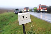 Tödlicher Unfall auf der B4 Bild: Tödlicher Unfall auf der B4