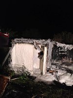 Bild: Gartenlaubenbrand in Ro&szlig;leben