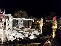 Bild: Gartenlaubenbrand in Ro&szlig;leben