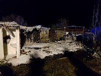 Bild: Gartenlaubenbrand in Ro&szlig;leben