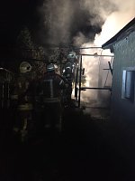 Bild: Gartenlaubenbrand in Ro&szlig;leben